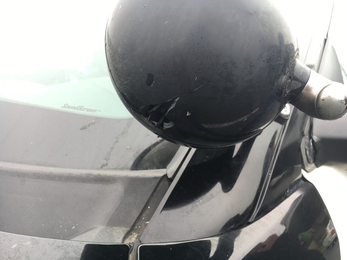 Damage to patrol car